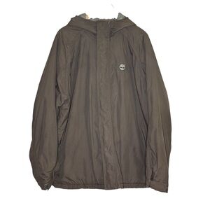 Timberland Men's Waterproof Car Coat Jacket Quilted Lining Hood Size XL